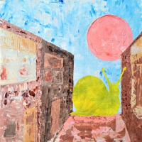 Улитка в городе - ArtNea автор картин в Екатеринбурге