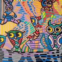 Кролики и совы - ArtNea автор картин в Екатеринбурге